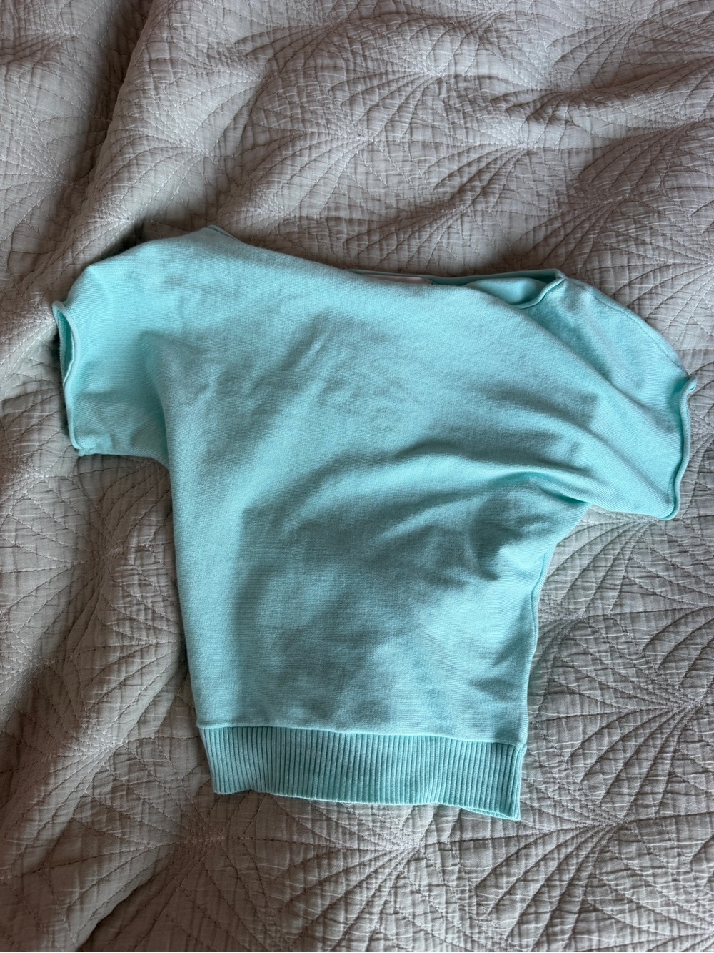 Glassons teal turquoise Light Blue Women's off the shoulder top